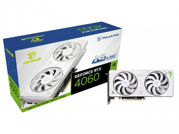Card đồ hoạ Manli GeForce RTX™ 4060 8GB Polar Fox Twin