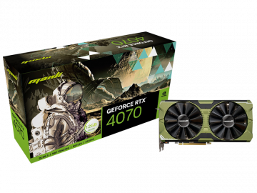 Card đồ hoạ Manli GeForce RTX™ 4070 12GB GDDR6 Nebula Twin