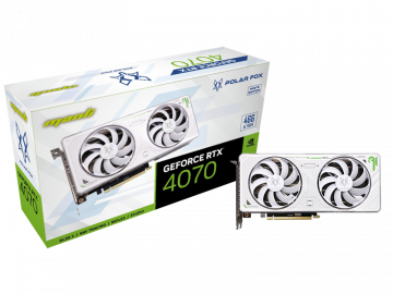 Card đồ hoạ Manli GeForce RTX™ 4070 12GB GDDR6X Polar Fox Twin
