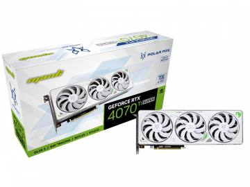 Card đồ hoạ Manli GeForce RTX™ 4070 Ti Super 16GB Polar Fox Triple