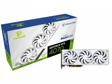 Card đồ hoạ Manli GeForce RTX™ 4070 12GB GDDR6 Polar Fox Triple