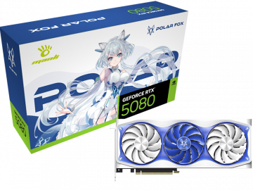 Card đồ hoạ Manli Polar Fox GeForce RTX 5080 OC 16GB GDDR7