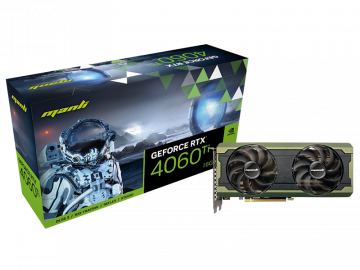 Card đồ hoạ Manli GeForce RTX™ 4060 Ti 16GB Nebula Twin