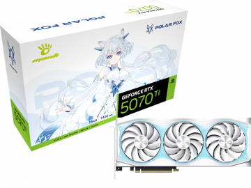 Card đồ hoạ Manli Polar Fox GeForce RTX 5070 Ti OC 16GB GDDR7