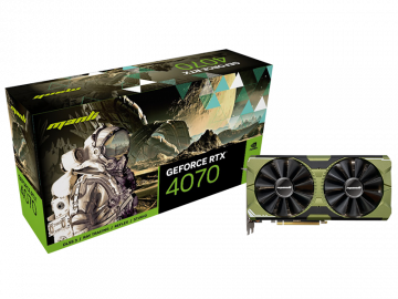 Card đồ hoạ Manli GeForce RTX™ 4070 12GB GDDR6X Nebula Twin