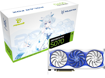 Card đồ hoạ Manli Polar Fox GeForce RTX 5070 OC 12GB GDDR7