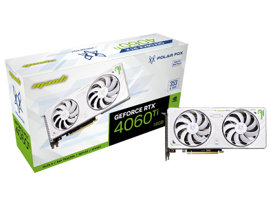 Card đồ hoạ Manli GeForce RTX™ 4060 Ti 16GB Polar Fox Twin