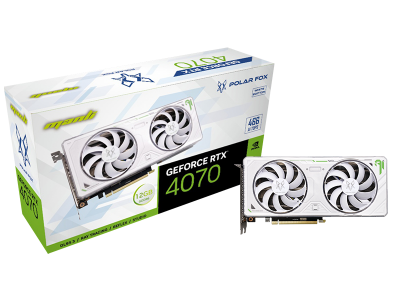 Card đồ hoạ Manli GeForce RTX™ 4070 12GB GDDR6 Polar Fox Twin