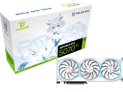 Card đồ hoạ Manli Polar Fox GeForce RTX 5070 Ti OC 16GB GDDR7