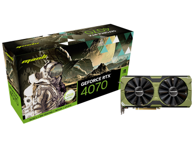 Card đồ hoạ Manli GeForce RTX™ 4070 12GB GDDR6 Nebula Twin